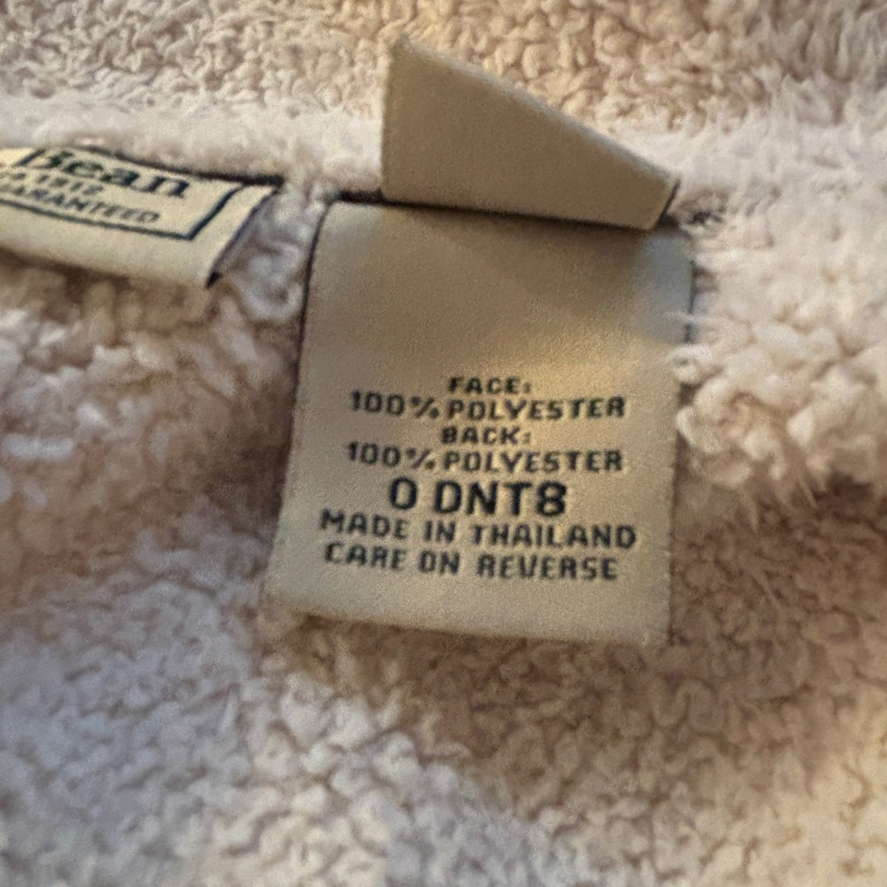 L.L. Bean Blue Suede Like Jacket with Sherpa Soft Lining - Picture 6 of 7